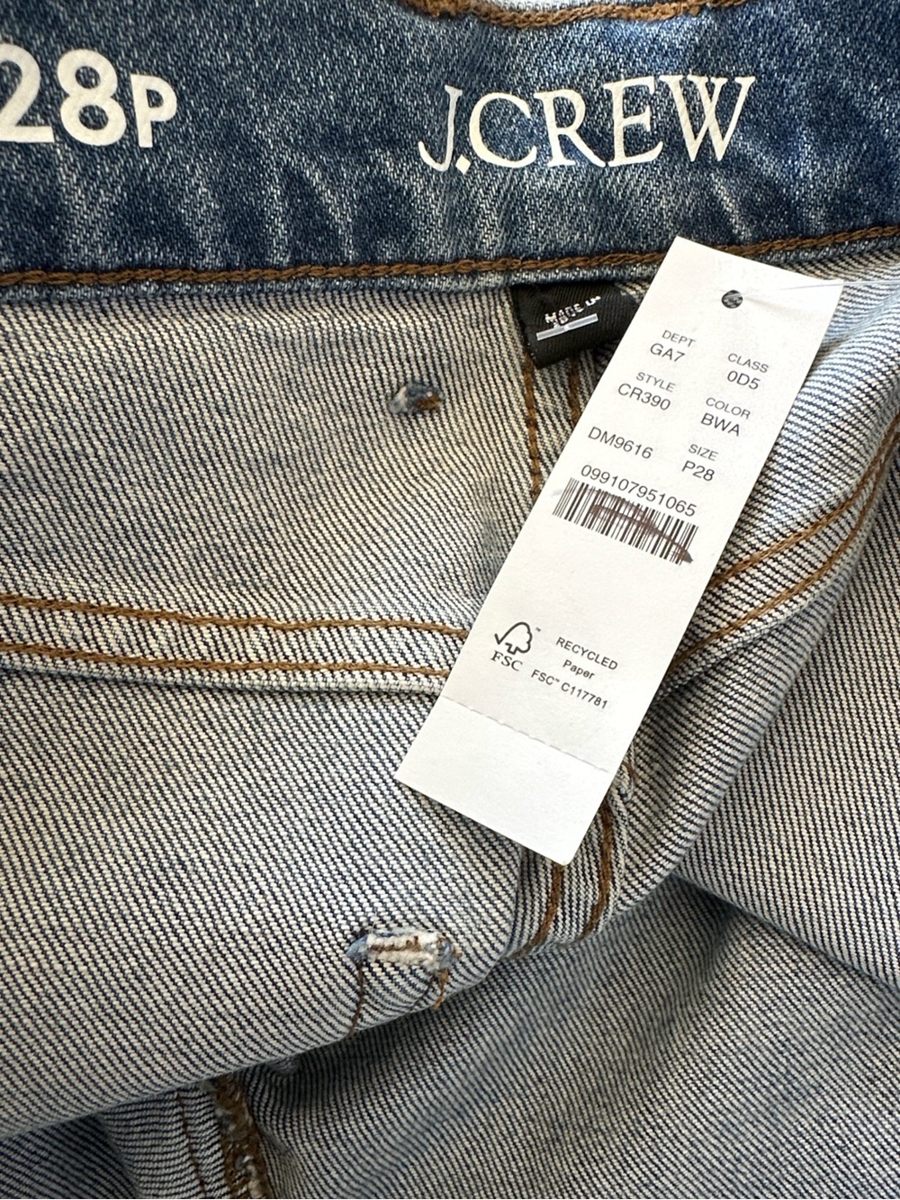 J. Crew *petite* Wide Leg Ankle High-Rise jeans 28P - Picture 7 of 7